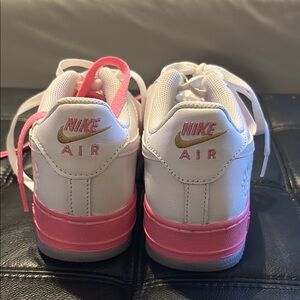 Nike Kids Air Sneakers - White and Pink